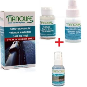 Resim BareStore 2 Li Set Hidrofobik Yağmur Kaydırıcı Cam Su İtici Buğu Önleyici Sprey 