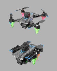 Resim 1080p Kameralı Drone Katlanabilir Tasarım Kolay Kullanım - 