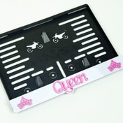 Resim BnP LAZER Queen 3D Pleksi Motor Plakalık 