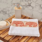 Resim Nuvomon Boho Yüz Havlusu B3 Kiremit Filli 50x80 cm 