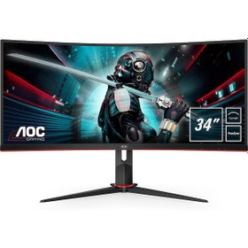 Resim AOC CU34G2/BK 34" 1 MS 100 Hz 2xHDMI+DP 4K Ultra HD LED Monitör Aoc