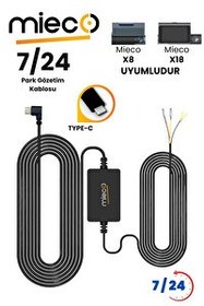 Resim Mieco X8 ve X18 Uyumlu Park Modu TYPE-C Akü Bağlantı Kablosu Hardware Kit 