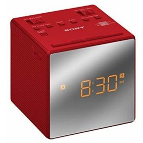 Resim Sony Icf-c1t Çift Alarmlı Saatli Radyo Kırmızı 