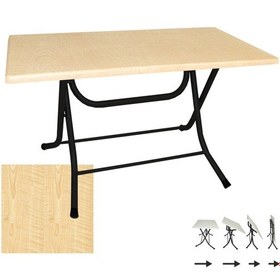 Resim Klasik Katlanır Werzalit Tabla Masa 80x140 