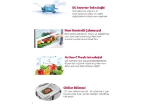 Resim Simfer SR-2516 Çift Kapılı No Frost Buzdolabı 