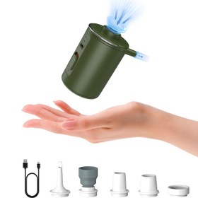 Resim HENGDUAN 3.5kPa NANO Taşınabilir Elektrikli Hava Pompası - USB ile Şarj Edilebilir, Kamp, Şişirilebilir Eşyalar, Havuz Şamandıraları & Yüzme Halkaları için İdeal, Dayanıklı ABS, Su Geçirmez Değil, Turuncu/Yeşil Renklerde Mevcut 