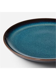 Resim Gladelıg 4 Parça Mavi Renk Servis-sunum Tabak Seti Stoneware 