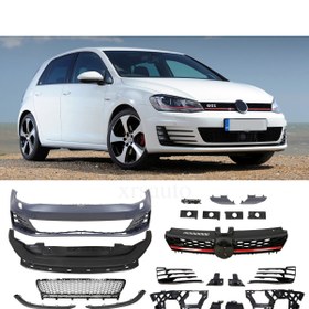 Resim X POWER TUNİNG Volksvagen Golf 7 2013-2016 Plastik Boyasız Gti Ön Tampon 