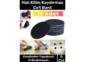 Resim Carlburn Premium Halı Kilim Sabitleyici Koltuk Kaydırmaz Kendinden Yapışkanlı Yıkanabilir 15 Adet Cırt Bant 