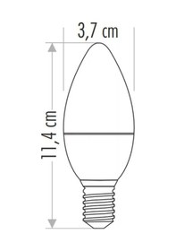Resim Cata Ct-4079b 7w Led Buji Ampul Beyaz E14 3200k Gün Işığı Aydınlatma Lamba Işık Tekli Gün Işığı E14 