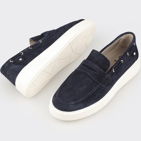 Resim Elle Shoes Lacivert Deri Erkek Günlük Loafer 