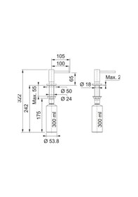 Resim Franke Actıve Plus Sıvı Sabunluk Avena Çok Renkli 
