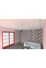 Resim Motifpiyer Lamba Tavan Göbeği 67-Motifli-Yuvarlak-1-Dış Çıtalı 