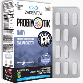 Resim Zade Vital Probiyotik Daily 30 Sert Kapsül 