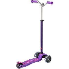Resim Micro Maxi Deluxe Pro LED 3 Tekerli Işıklı Çocuk Scooter Purple Pink 