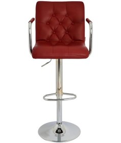 Resim Bürocci Helen Bar Sandalyesi-Bordo-9519Q0102 Çok Renkli 