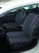 Resim Tata İndigo Dokuma Kilim Minder Benekli Ön 2'li Pilot Set Terletmez Minder 