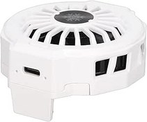 Resim Rankomu Telefon Coolerfor Oyun Cep Telefonu Soğutucu LZF10, Yarıiletken Soğutma Telefon Soğutma Standı Fan RGB Işık ile Oyun için, Beyaz Temel Tip, Cep Telefonu Radyatörü 