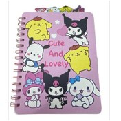 Resim Sanrio Cinnamoroll Kuromi Ve Arkadaşları Ayraçlı Spiralli Not Defteri 