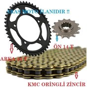 Resim Yamaha YZF R25 - MT25 Zincir Dişli Seti Oringli Zincir (43T-14T) 