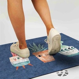 Resim Monnhein Kapı Önü Paspası - Modern ve Şık Kapı Paspası | Ev, Ofis ve Dış Mekân Kullanımı İçin (Kaktüs) 40x60 