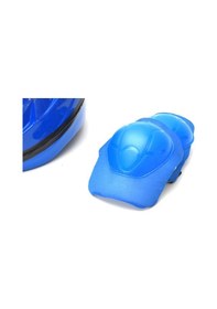 Resim Çocuk Kask Dizlik Dirseklik Eldiven Koruyucu Set 7 Parça Mavi 