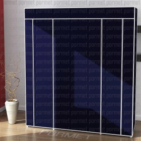 Resim PORMET Bez Dolap Metal Profilli 12 Raflı Bez Dolap 