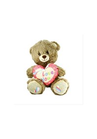 Resim Pjh2324 Peluş 30cm Love You Kalpli Ayı -vrd Açık Bej 