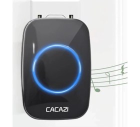 Resim Electrimax Cacazı 2 Alıcılı Kablosuz Uzaktan Kumandalı LED Kapı Zili 