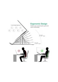 Resim HT-119 Çift Kenetli Katlanır Alüminyum Laptop & Tablet Standı 