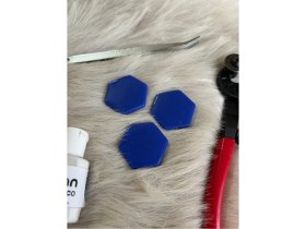 Resim Karsan Mozaik Mavi Altıgen Sanatsal Mozaik 48X48MM (100GR) 