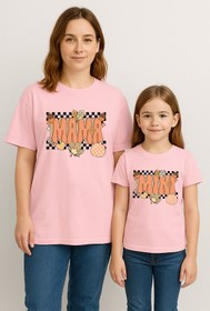 Resim SVART WEAR MAMA MINI Anne Kız Kombin Tişört Takımı T-Shirt Twin Anne Kız Çocuk Oversize MAMA MINI (TEKLİ FİYAT) 