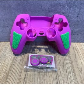 Resim Topnotch Ps5 Kumanda 30. Yıl Özel Mor Kılıf Ve Joystick Kapakları Seti 
