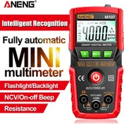 Resim ANENG M107 Mini Dijital Multimetre 4000 sayım AC/DC Elektrik Aletleri Test Cihazı Otomatik Multimetro dijital profesyonel ölçer 