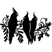 Resim Genel Markalar Papağan Ailesi Oto Motor Laptop Duvar Folyo Sticker 50x35 Cm 