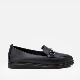 Resim Hotiç Hakiki Deri Siyah Kadın Tokalı Loafer 01ayh306760a100 Siyah-black Siyah 