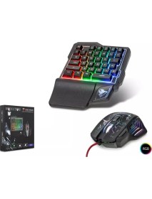 Resim BAYÇAĞRI Novator G506 Ledli Oyuncu Klavye & 7 Tuşlu 5000DPI Mouse Set 
