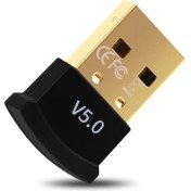 Resim Aogo Bluetooth 5.0 Doungle V5.0 USB Bluetooth Adaptörü Alıcı Verici Mini Kablosuz Bluetooth Dongle 