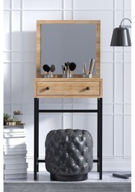 Resim Decormet Mary Mini Makyaj Masası Safir Meşe Safir Meşe 