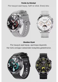 Resim Wearfitpro Gt4 Watch Yuvarlak Amoled Ekran Yeni Nesil Özelliklere Sahip Akıllı Saat Gümüş 