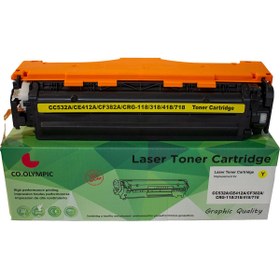 Resim co.olympic HP CC532A CE410A CF380A M351 M451 Uyumlu Sarı Toner 