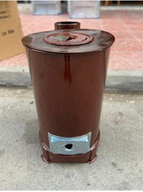 Resim Sobapark Mini ( Küçük ) Komple Emaye Soba Mini Odun Sobası Mini Kömür Sobası Kovalı Soba Küçük Soba 