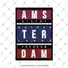 Resim Msl144 Amsterdam Yazili Etiket 