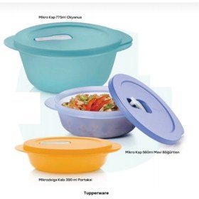 Resim Tupperware 3 lü mikrodalga seti 
