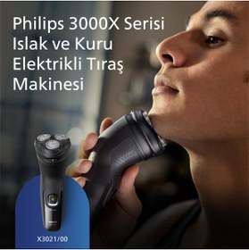 Resim Philips 3000xserisi Tıraş Makinesi X3021/00,sinekkaydı Tıraş,ıslak Ve Kuru Kullanım,hassas Düzeltici 