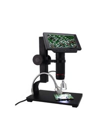 Resim Dijital 12mp Hd/av Mikroskop Uzun Ayaklı Usb Kumandalı Endüstriyel 5 İnc Ekran Pcb Tamir Lehimleme Mikroskop 