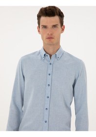 Resim Pierre Cardin Erkek Açık Mavi Gömlek Desenli 50316751-vr003 Açik Mavi 