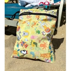 Resim Yorni 2 Adet, 37 x 30 Cm, Mom ve Summer Desen, Sıvı Geçirmeyen Çok Amaçlı Çanta, Ekonomik Set, Yıkanabilir 