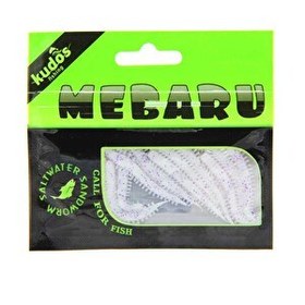 Resim Kudos Mebaru Worm 8 CM Silikon Yem İnci Beyaz 