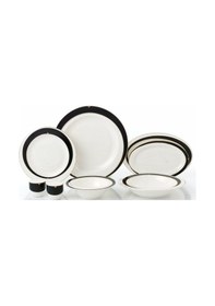 Resim Pierre Cardin Amara 28 Parça Yemek Takımı Siyah 